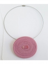 Statement Halskette "Chocker" in rosa