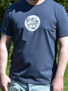 Bio-Shirt mit Print "Wurzelwerk" grau