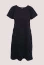 schwarzes Kleid aus leichter Baumwolle